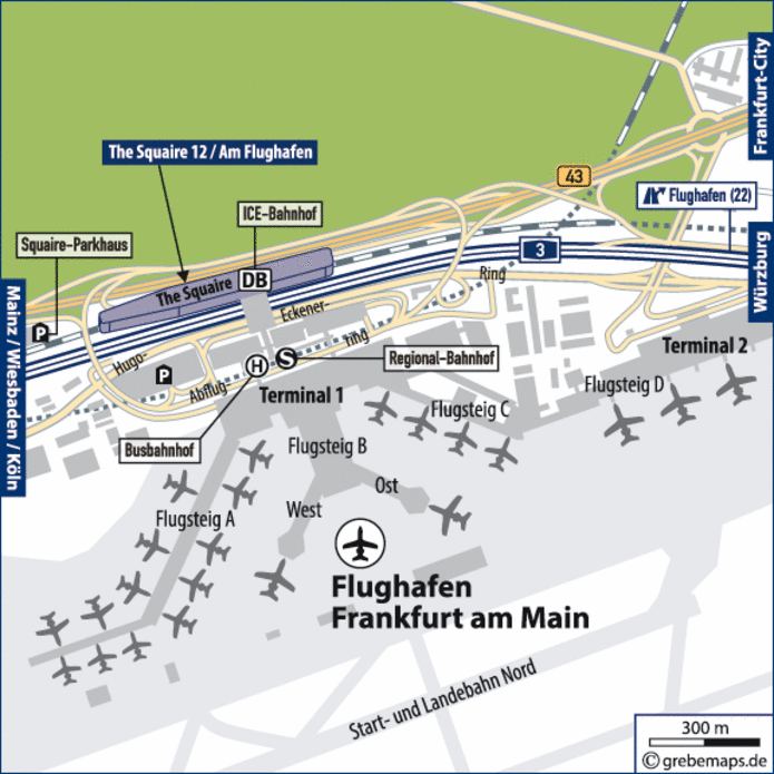 map frankfurt airport